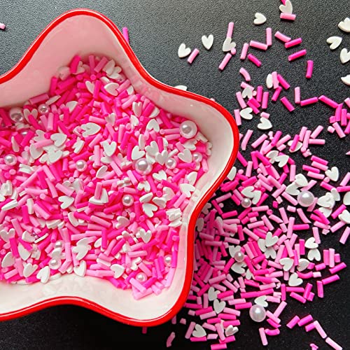 Fake Sprinkles Resin Sprinkles Fake Candy Sprinkles Clay Sprinkles Polymer Sprinkles Polymer Clay Slices for Nail Art DIY Crafts Cake Phone Case