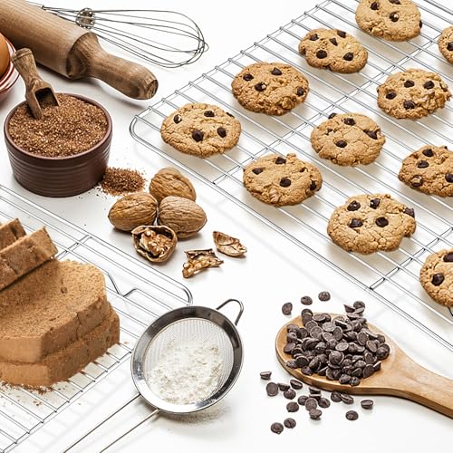 4 Pcs Baking Wire Rack for Cooling (15.3 Inch)