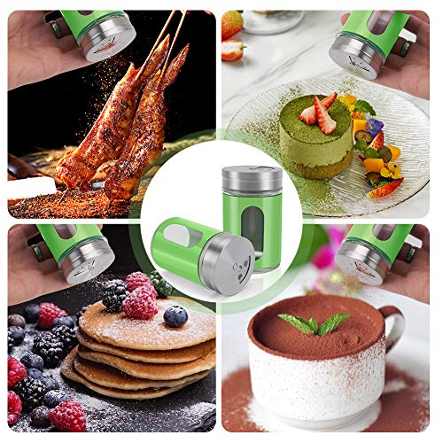2pcs Salt and Pepper Shakers (Green)