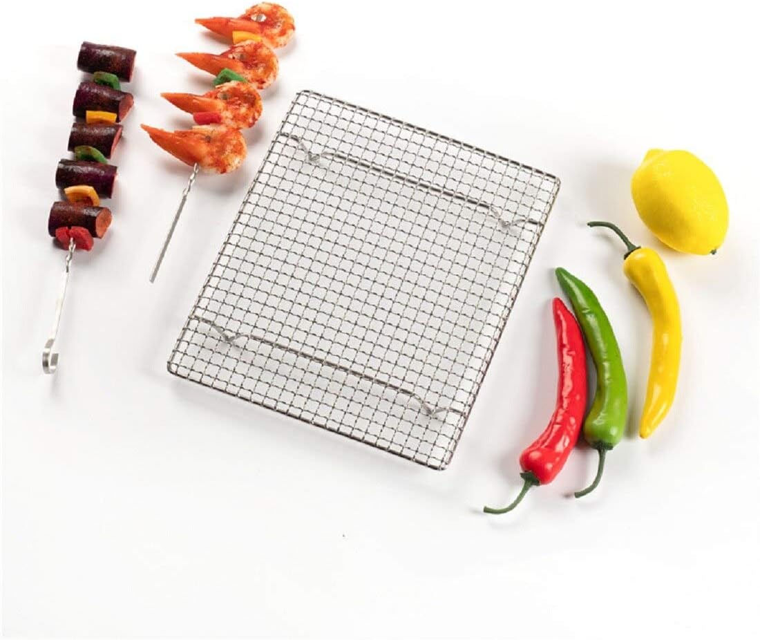 304 Stainless Steel Cooling Rack Versatile Baking Rack Heat Resistant Rust Proof Sturdy Grate 5.9"*5.9" - HomeSpice