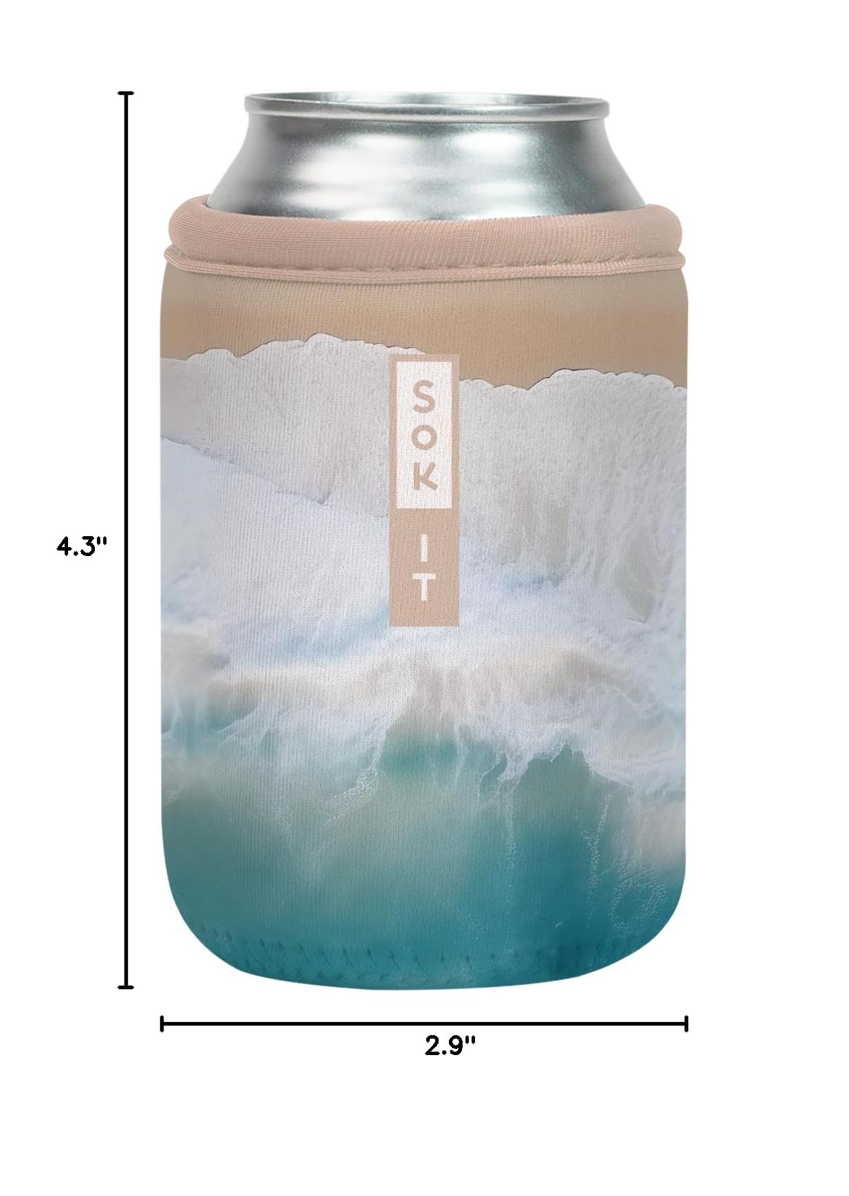 CanSok Sleeve for Beer & Soda Insulated Neoprene Cover (Ay, Bay Bay! / 12oz Can Sleeve)