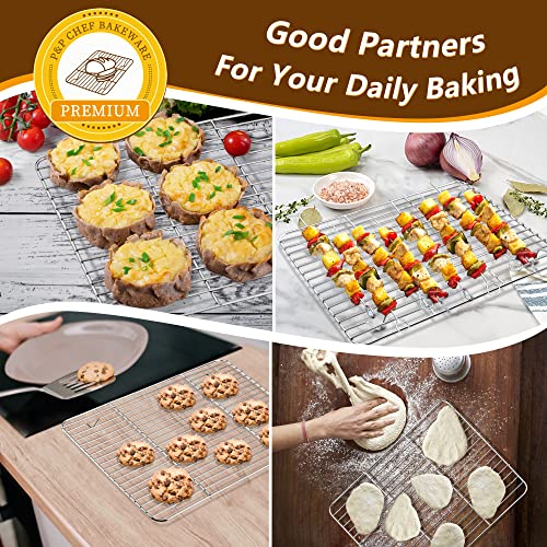 Stainless Steel Baking Sheet with Rack Set for Cookie (12.5 Inch)