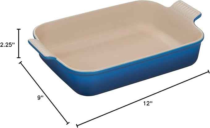 Le Creuset Stoneware Heritage Rectangular Dish, 4 qt. (12" x 9"), Marseille
