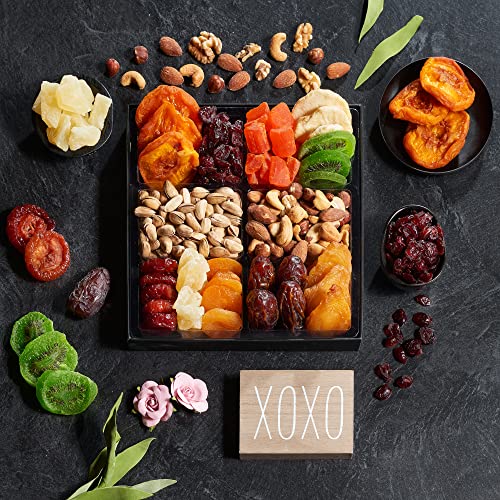 Dried Fruit & Nuts Gift Basket Arrangement Platter (Single)
