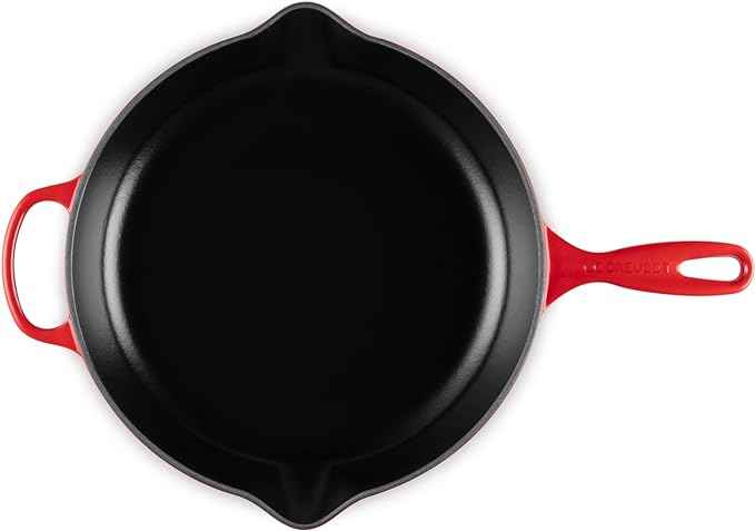 Le Creuset Enameled Cast Iron Signature Iron Handle Skillet, 11.75", Cerise