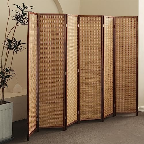 6 Panel Bamboo Room Divider (Brown / 6 Panel)