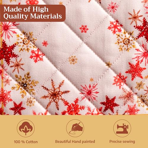 Pot Holders 100% Cotton Potholders (082 - Crystal Star / 8" x 8" (Pot Holder Pack of 2))