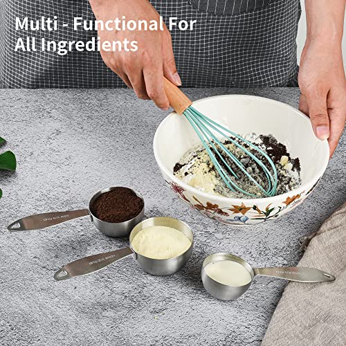 Stainless Steel Measuring Cups and Spoons Set