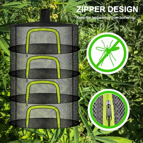 Doacpr 4 Layer Hanging Herb Drying Rack