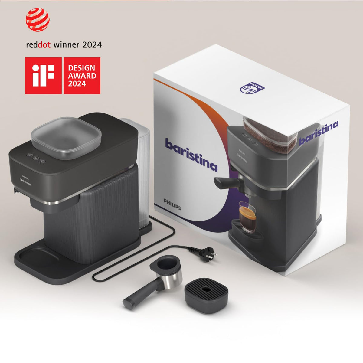 Baristina Espresso Machine (Espresso Machine / Black)