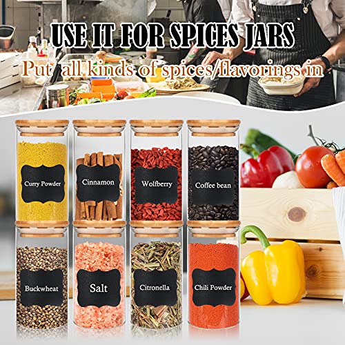 15 Pack 10 oz Glass Jars With Bamboo Lids for Kitchen (10 fl oz (15 pcs))