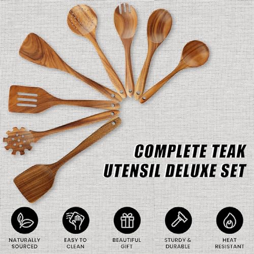 Wooden Spoons for Cooking (10 Count)