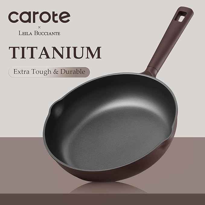 CAROTE 31PCS Pots and Pans Set, Nonstick Cookware Set Kitchen Non Stick Induction Titanium Cookware Non-toxic Granite Cooking set, PFOA Free