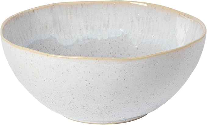Casafina Ceramic Stoneware 11" x 4.5", 119 oz Serving Bowl - Eivissa Collection, Sand Beige | Microwave & Dishwasher Safe Dinnerware | Food Safe Glazing | Restaurant Quality Serveware