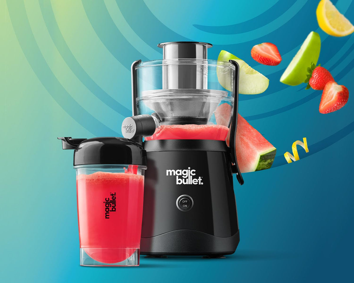 Mini Juicer Countertop Space (With Cup / Black)