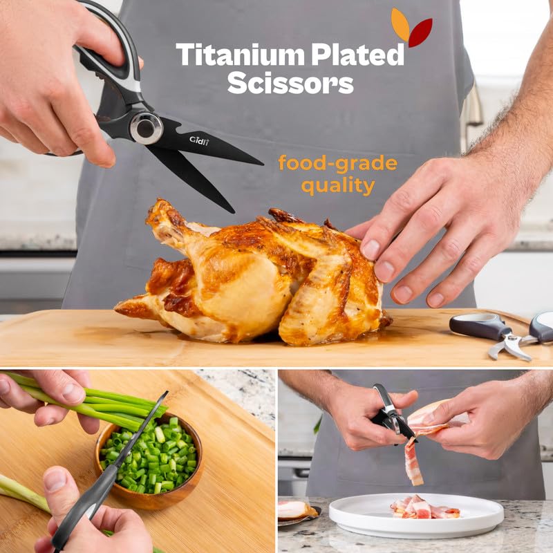 Titanium Coated Kitchen Scissors 2