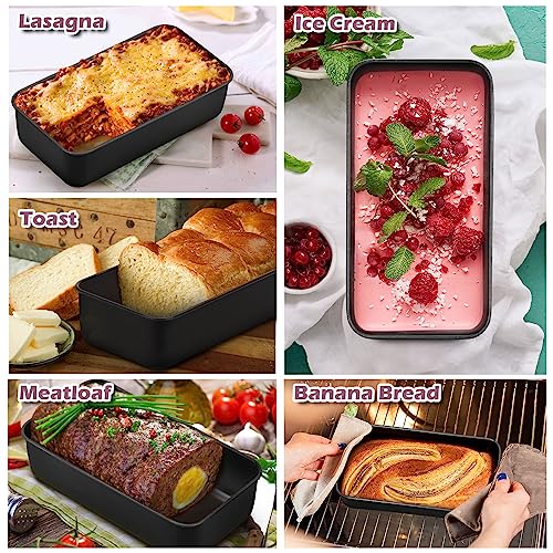 Loaf Pan 9 x 5 Inch Stainless Steel Bread Pan (Black)