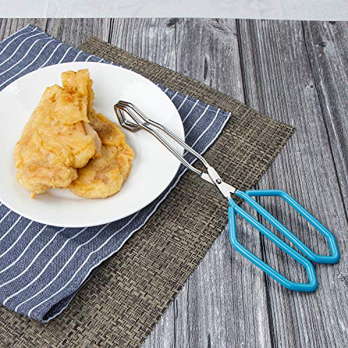 Stainless Steel Scissor Tongs Heavy Duty Cooking Tongs with Soft Handles