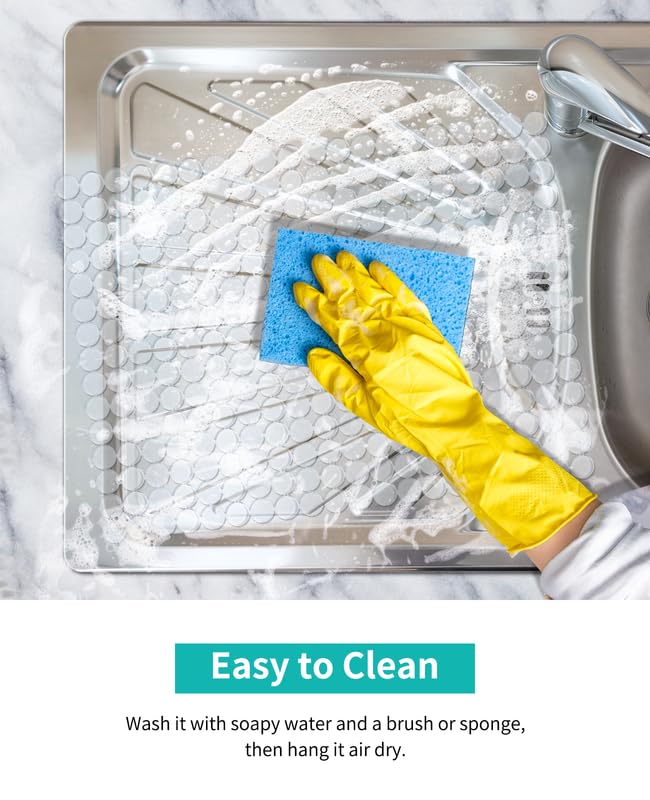2 Pack Kitchen Sink Mat (Clear)