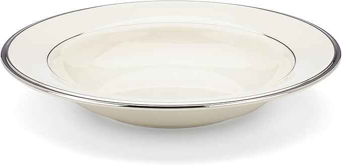 Lenox Solitaire Rimmed Bowl, Pasta/Soup, White