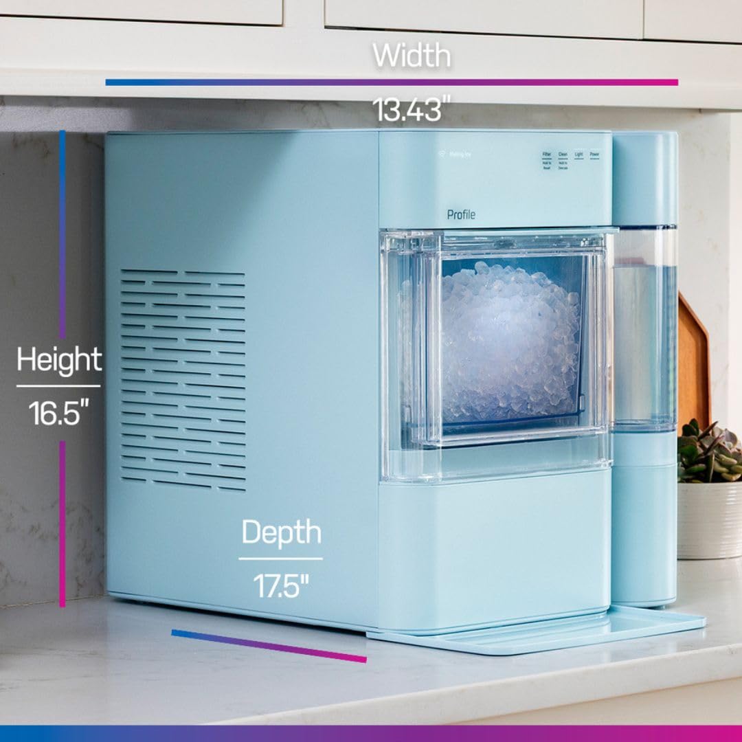 GE Profile Opal 2.0 XL Countertop Nugget Ice Maker with 1 Gallon Tank (Moonstone Blue)