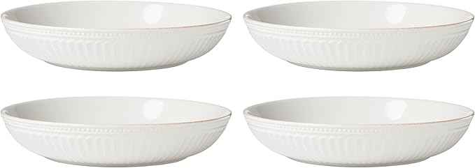 Lenox 899195 French Perle Groove 18-Piece Dinnerware Set, Service For 6