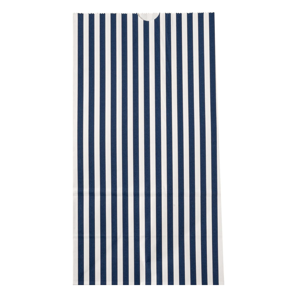 Blue And White Stripe Paper Bag (12 lb / Blue & White)
