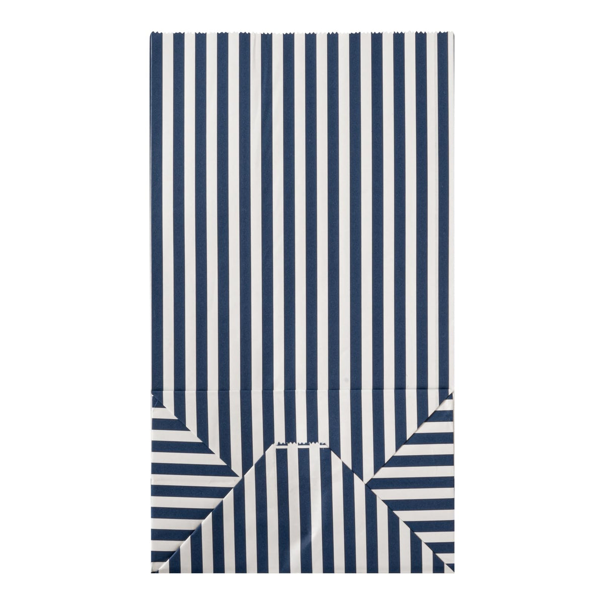 Blue And White Stripe Paper Bag (12 lb / Blue & White)
