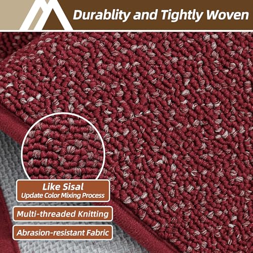 Hallway Runner Rugs Non (Red / 2' x 8')