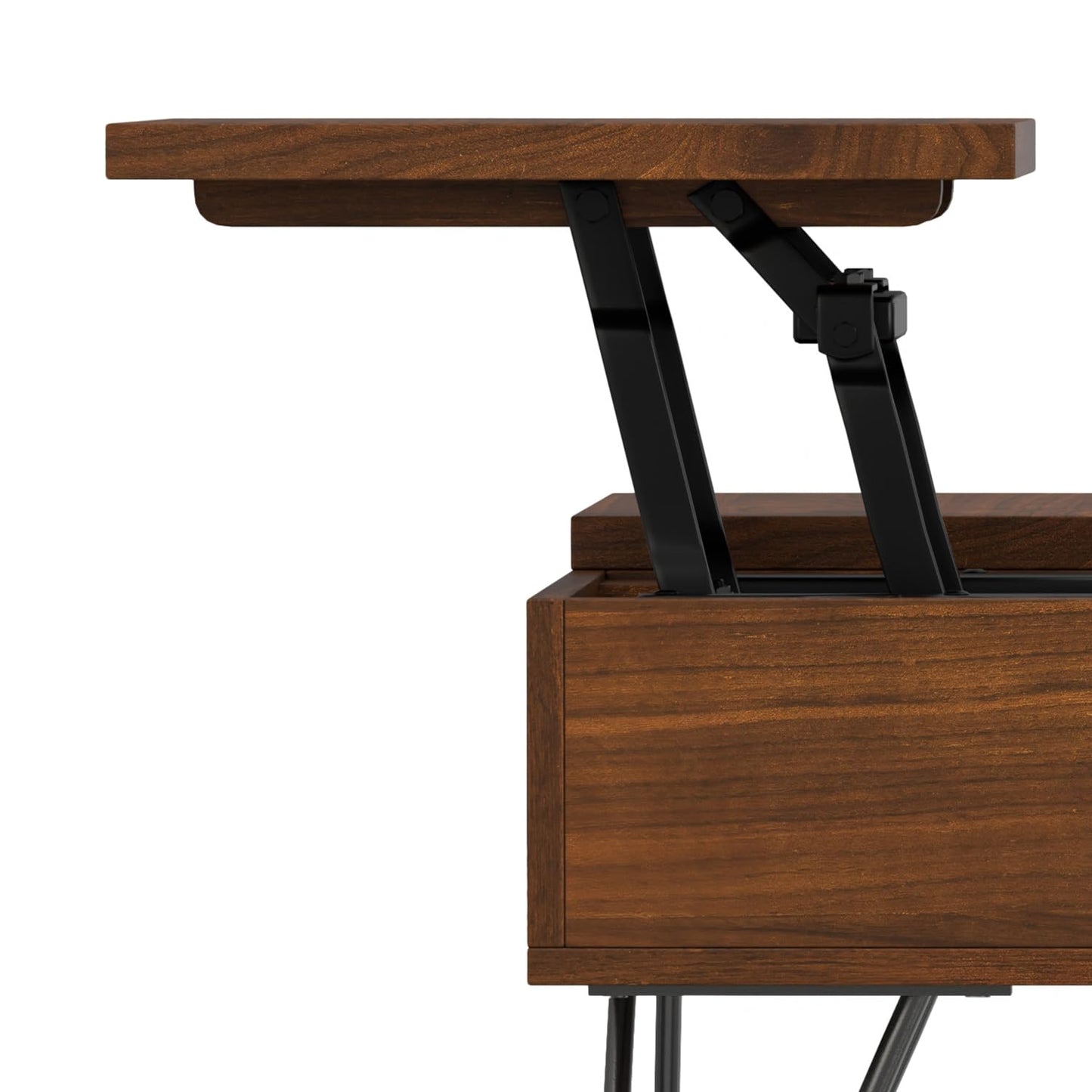 Hunter 32" Wide Walnut Veneer Square Lift Top Coffee Table