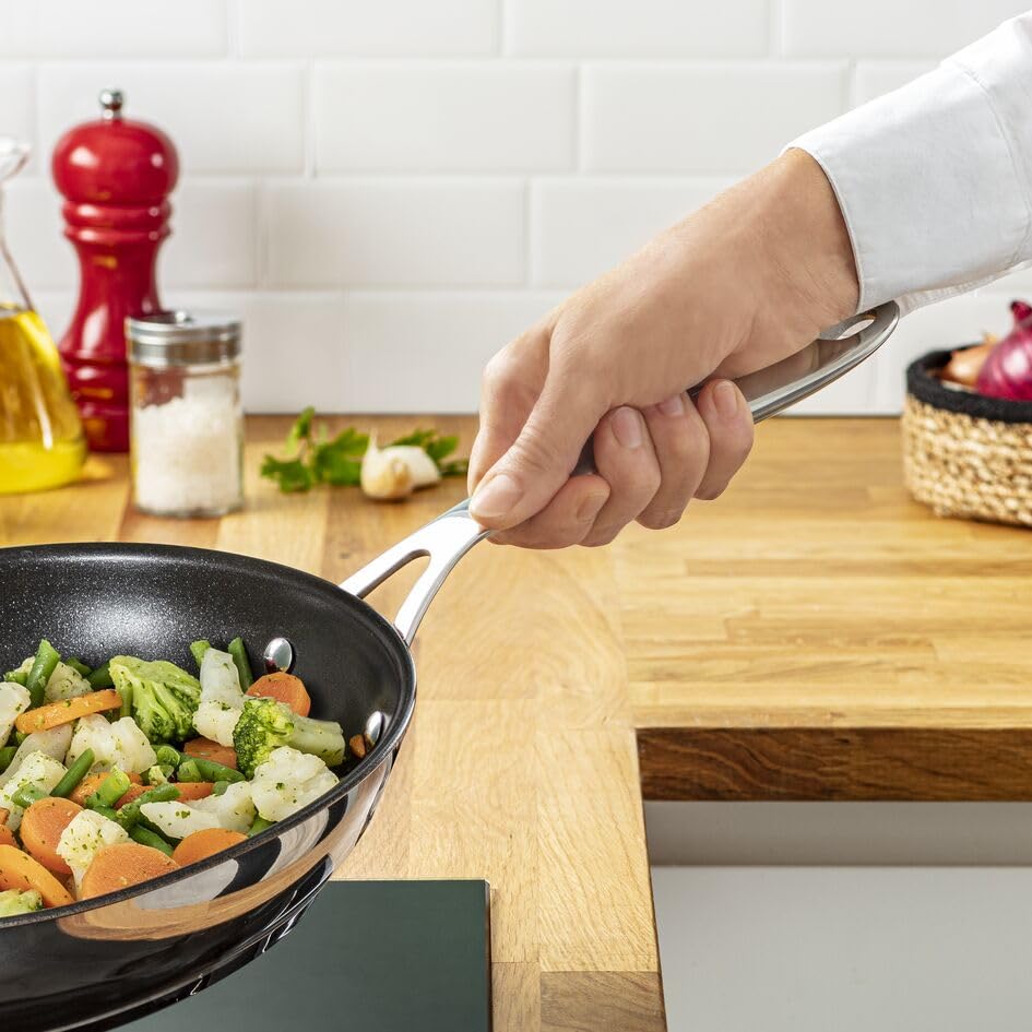 Jamie Oliver Nonstick Stainless Steel Frying Pan Set 9.5" & 11" (Nonstick Stainless Steel / 2-Piece)