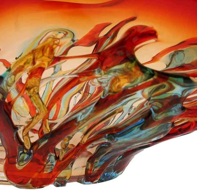 GlassOfVenice Murano Glass Mars Centerpiece Bowl