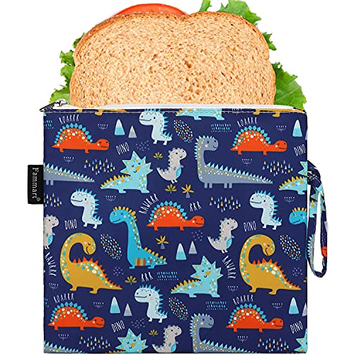 Reusable Sandwich Bag (Large, 1 Pack - Dinosaur)