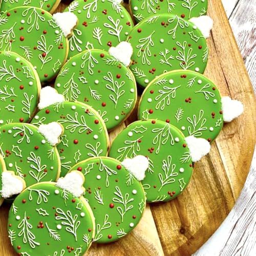 Christmas Ornament Cookie Cutters 4Pcs for Baking Decorating (Christmas Ornaments 4Pcs)