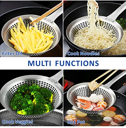 Skimmer Slotted Spoon Ladle (X Large Skimmer for Cooking)