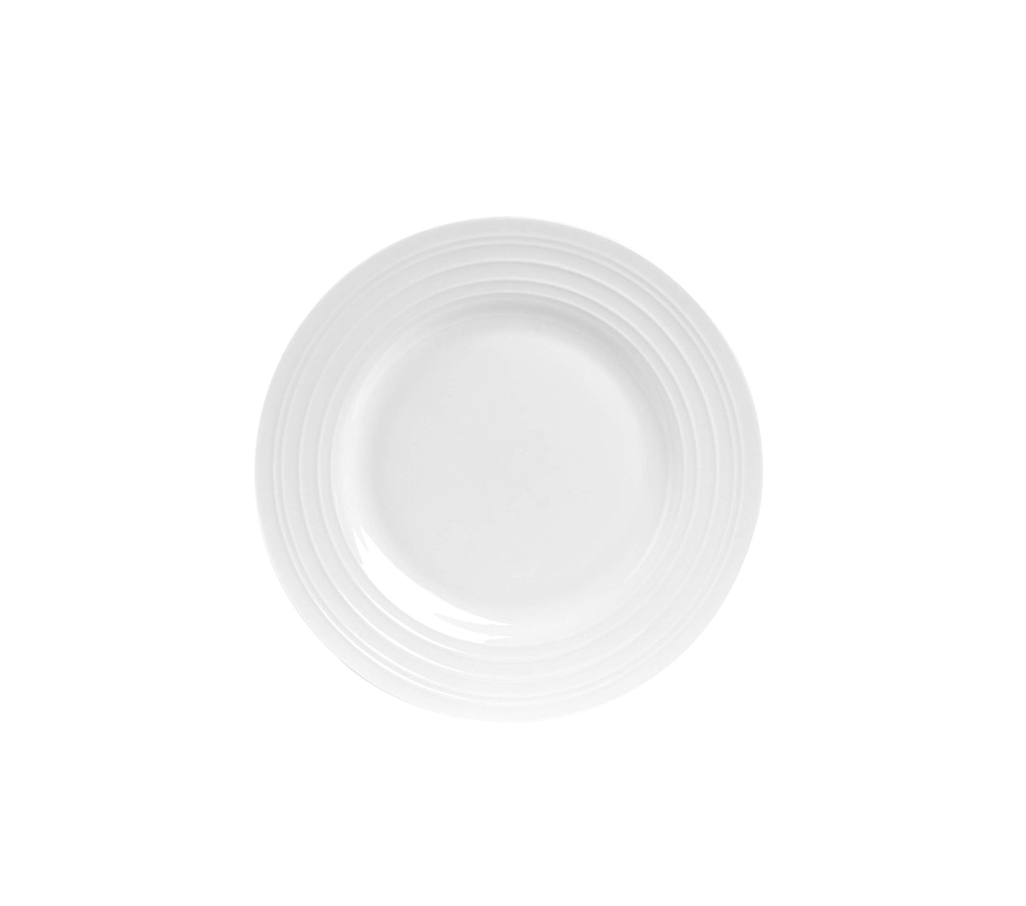 Bone China Round Swirl Design 32 Piece Dinnerware Set (Swirl - White / 32 Piece Service for 8)