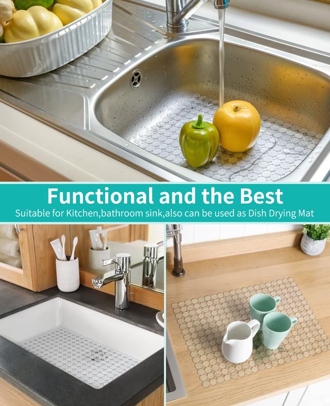2 Pack Kitchen Sink Mat (Clear)