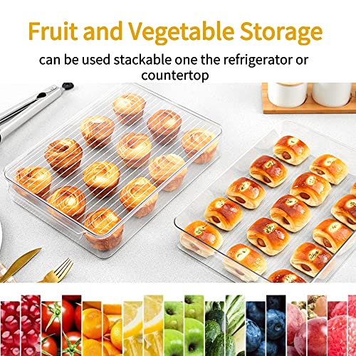 2 Pack Deli Meat Container for Fridge (Tray-L)