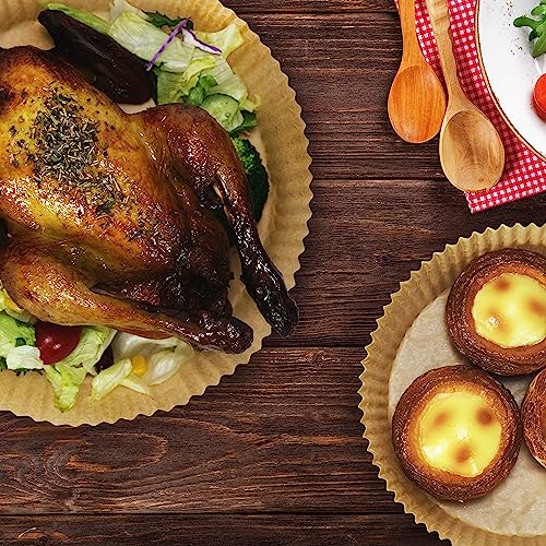 Air Fryer Disposable Paper Liners 50pcs 7.9 inch Square Parchment Paper Liner for Baking Roasting Fit 5