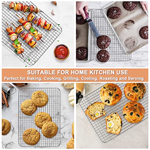Baking Pan with Wire Rack (12.5 x 9.7 x 1 Inch)