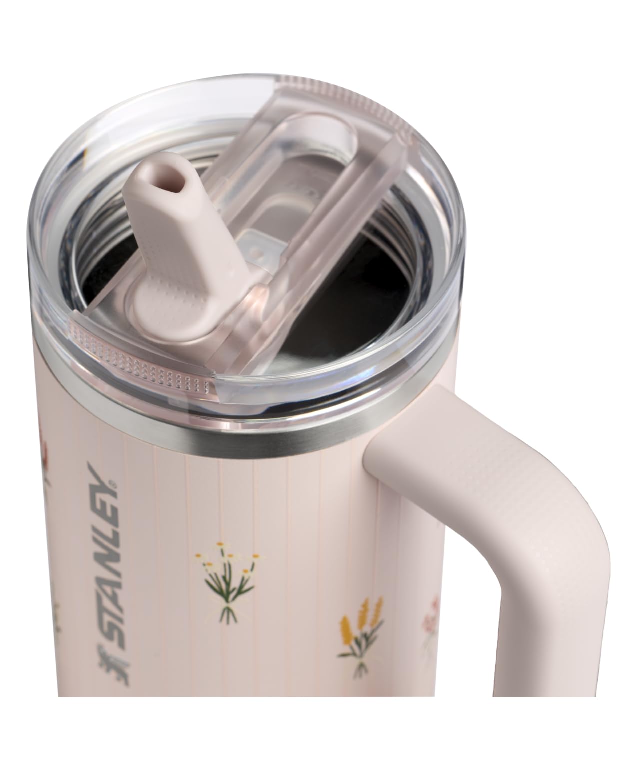 Quencher ProTour Flipstraw Tumbler (30 Ounces / Rose Quartz Bouquets)
