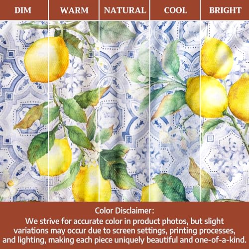 Double Oven Mitts 100% Cotton Double Oven Glove (030 - Citrus / 7" x 35" (Double Oven Mitt))
