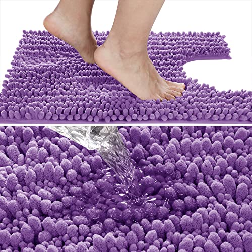 Toilet Rug U Shaped Washable 24x20 Inch