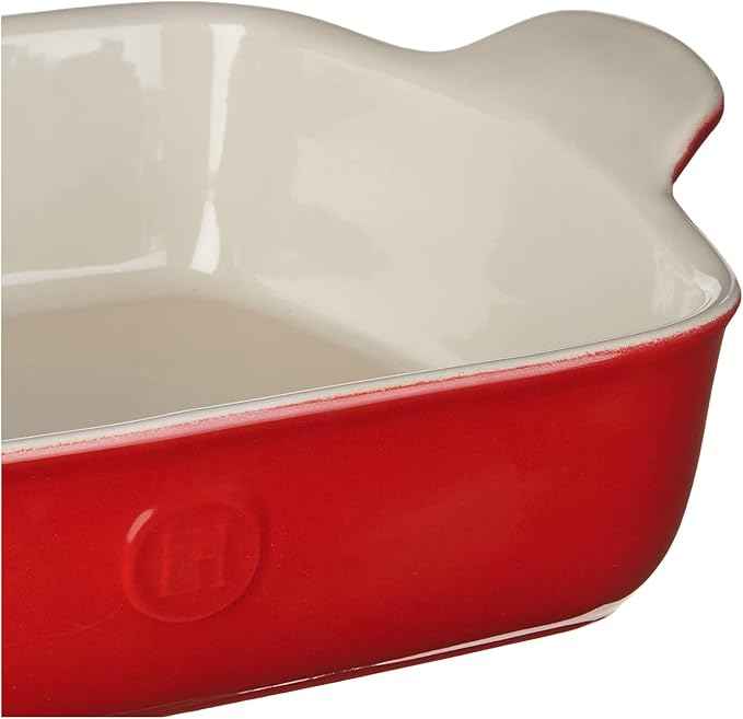 Emile Henry Rouge Small Rectangular Baker 11 X 8 Inches