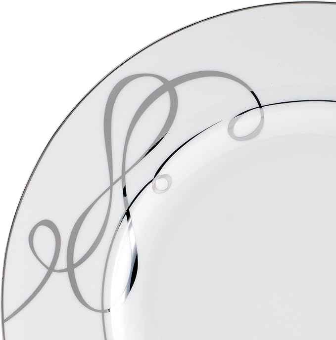 Mikasa Love Story Platinum Banded 24 Piece Dinnerware Set, Service for 8