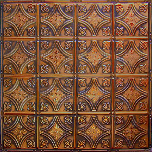 Tin Backsplash [5 (Pattern #3 / Brushed Bronze)