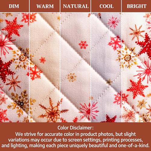 100% Cotton Oven Mitt & Pot Holder Set (082 - Crystal Star / 7.5" x 13" & 8" x 8" (Oven Mitt & Pot Holder))