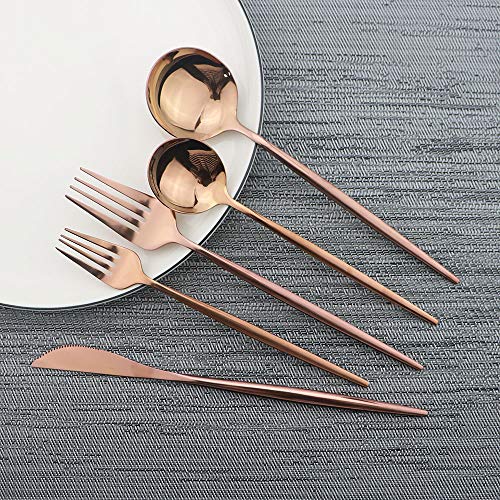 Rose Gold Silverware Set (Service for 6 / Rose Gold)