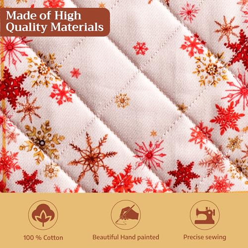 Pot Holders 100% Cotton Potholders (082 - Crystal Star / 8" x 8" (Pot Holder Pack of 1))