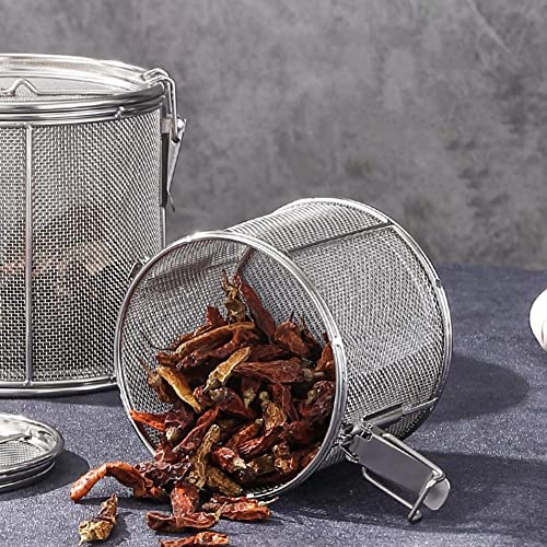 Stainless Steel Tea Ball Strainer and Filter with Hook